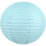 Boule papier bleu ciel 40cm - lampion papier en papier de riz - lanterne japonaise bleu ciel pour dcoration ...