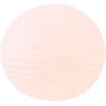 Boule papier rose saumon 40cm - lampion papier en papier de riz - lanterne japonaise rose saumon pour ...