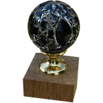 Quincadeco - boule de rampe cristal noir mousson