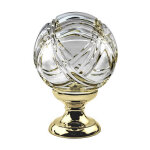 Boule de rampe cristal temp�te