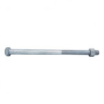 Boulon charpente bois t�te hexagonale 16 x 160 mm galvanis� � chaud - vendu par 50