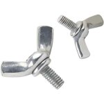 Boulon � oreilles fixations - m6 40 (paquet de 20) acier au carbone boulons � papillon quincaillerie ...