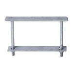 Ecolands - poigne de trappe zingue - bourg industries - l. 160 mm