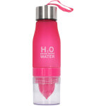 Bouteille d'eau portable 650ml avec presse - agrumes et infuseur de fruits, �tanche, pour hommes et femmes, ...