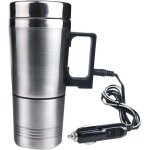 Bouteille isotherme chauffante lectrique de voiture, 12 v, avec tasse  caf en acier inoxydable