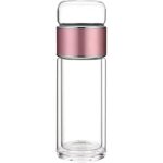 Bouteille th� double paroi verre, infuseur, s�paration eau / th�, infusion chaude / froide, th� en vrac. ...