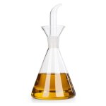 Bouteille en verre pour huile d'olive et vinaigre 250ml orbegozo. embout buccal amovible. conception ...