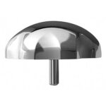 Bouton abs chrom� pour colonne de baignoire extensa