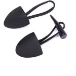 Boutons � coudre en cuir pu avec bouton en corne de r�sine noire pour manteau cape veste boutons de v�tements ...
