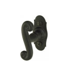 Bouton de fen�tre coq en fer noir ? dimensions platine 73 x 32 mm ? dimensions de la poign�e 80 x 26 ...
