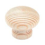 Cadap - bouton de meuble contemporain en pin brut -  40 mm - hauteur 33 mm - 7240