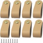 Boutons et poign�es de meubles, 8 pi�ces poignee cuir, facile � installer, convient � toutes sortes de ...