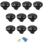 Boutons et poign�es de meubles, noir poign�es et boutons de tiroir plastiquee poign�e de meuble porte ...