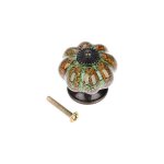 Bouton de porte en cramique antique citrouille pour armoires, armoires, commode, tiroirs, meubles de ...