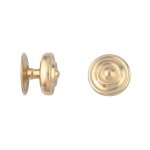 Devismes - bouton de porte à moulures pour chaînette en laiton poli type 146 - 80 Devismes - bouton de porte à moulures pour chaînette en laiton poli type 146 - 80
