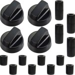 Bouton de commande universel noir pour toutes les marques de fours, cuisini�res et plaques de cuisson ...