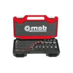 Mob - coffret de cls mixtes  cliquet et douilles 44pices