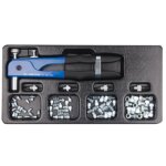 King tony - coffret pince  riveter manuelle - 85 pices
