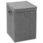 Brabantia - 120442 - panier à linge empilable 35l, noir poivré Brabantia - 120442 - panier à linge empilable 35l, noir poivré