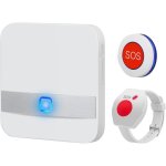 Bracelet alarme personne agee, systeme alarme maison sans fil, alarme personne agee avec 52 sonneries ...