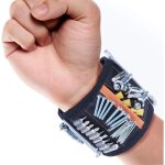 Bracelet magn�tique avec aimants puissants pour maintenir vis, clous, petits outils, cadeau sp�cial pour ...
