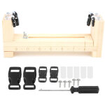 Bracelet en paracord diy avec cadre en bois - kit de tissage pour outils de camping et survie