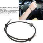 Bracelet de s�curit� auto - brise - vitre d'urgence avec m�canisme tungst�ne
