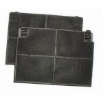 Lot de 2 filtres charbon roblin 5403001 193x137x20mm (484000008781, eff70) hotte de dietrich, smeg, zanussi, ...