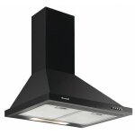 Hotte dcorative murale 60cm 600m3 / h noir - brandt - ad1006b