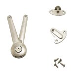 Bras articul� delta r�glable pour frein portes avec ouverture vers le haut et vers le bas