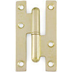 Charnire en laiton r. 403 - 11mm gauche - charnire de porte de passage  lame droite modle 403 noeud ...