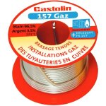 Castolin - fil brasure tendre etain / argent atg n�1597 157 gaz �2mm - 250g