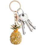 Breloque de sac � dos en forme d'ananas porte - cl�s de voiture en strass ? pendentif de sac, porte - ...