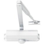 Bricard - ferme - porte a coulisses 6100201 force 3, acier blanc