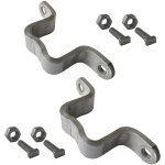 Bride de fixation pour poteau bride simple ou double avec boulonnerie. syst�me de fixation pour panneaux ...