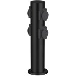 Brilliant - dody borne avec 4 prises coloris noir - metal / plastique e27 led xw