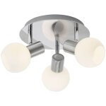 Lampe diadème spot cocarde fer 3 feuilles / blanc 3x d45, e14, 40w, adaptées aux lampes à suspension ... Lampe diadème spot cocarde fer 3 feuilles / blanc 3x d45, e14, 40w, adaptées aux lampes à suspension ...