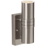 Lampe hanni led applique murale d'extrieur 2 lampe interrupteur crpusculaire en acier inoxydable 2x ...