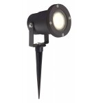 Lampe janko led piquet de sol extrieur 32cm noir 1x led - par51, gu10, lampe  rflecteur led 3w incluse, ...