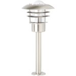 Brilliant lampe terrence lampadaire d'ext�rieur 50cm acier inoxydable 1x a60, e27, 60w, adapt� aux lampes ...