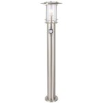 Lampe york lampadaire ext�rieur d�tecteur de mouvement acier inoxydable 1x a60, e27, 40w, lampes normales ...