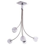Brilliant - plafonnier salon salle � manger �clairage boule de verre projecteur couloir lumi�re argent ...