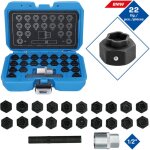 Brilliant tools - assortiment de douilles pour antivols de roue, pour bmw, 22 pcs