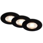Briloner - kulana mini led spot encastr� salle de bain, set de 3, ip44 protection contre les projections ...