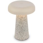 Briloner lampe de table led sans fil �12x17cm 2, 6w 140lm 3000k blanc chaud dimmable travertin - lampe ...