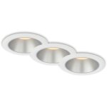 Briloner - luminaires encastrables led pour salle de bain, lot de 3, r flecteur int rieur argent , 4, ...