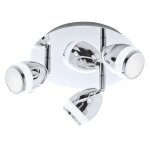 Briloner - plafonnier led lampe de salle de bain pivotant et orientable �22cm 12w chrome ip44