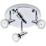 Briloner - plafonnier led spot leuchten flamo, 4, 8 w, 400 lm, ip44, chrome, métal, incl. , 3x gu10, ... Briloner - plafonnier led spot leuchten flamo, 4, 8 w, 400 lm, ip44, chrome, métal, incl. , 3x gu10, ...