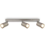Briloner - tib plafonnier, orientable, on / off via interrupteur mural, argent�, 15, 5 x 5, 5 x 44 cm ...