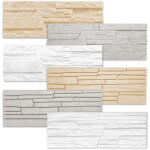 Briques de parement en polystyrne expans eps, panneaux  l'aspect pierre, revtement mural: 8, 84 m ...